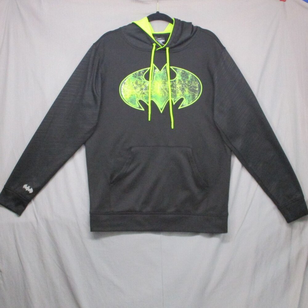 Batman LOGO Hoodie Black & Green Men Size | M